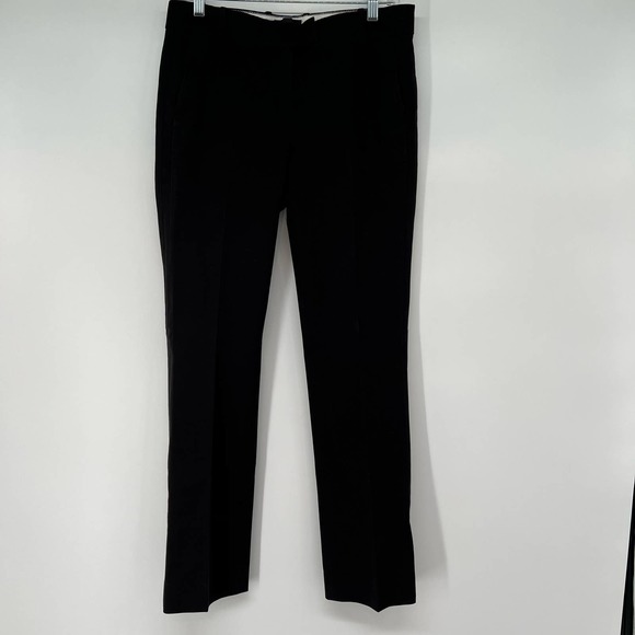 J. Crew Campbell Trouser Women's Size 6 Black Capri Straight Leg Cotton Stretch - Picture 2 of 9